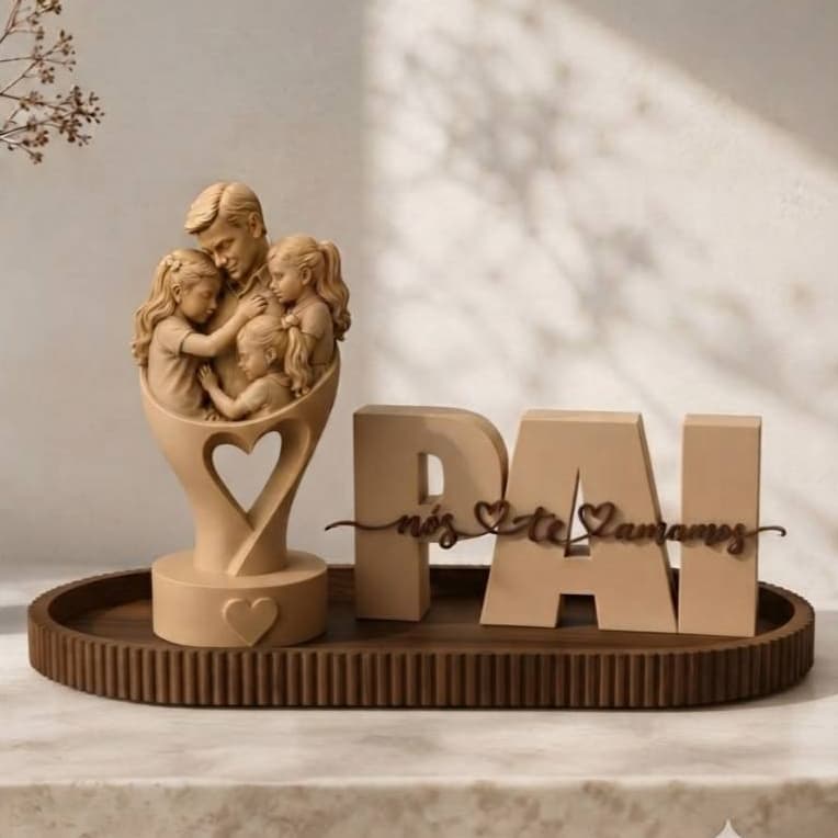 Presente Feliz Dia dos Pais Presente Criativo e Decorativo Personalizado para Pai te amamos