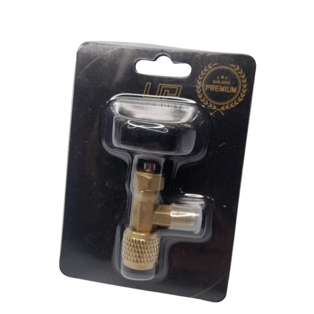 Válvula Perfuradora Acionadora Gás Lata Rosca 7/16 Up Black341com Manopla
