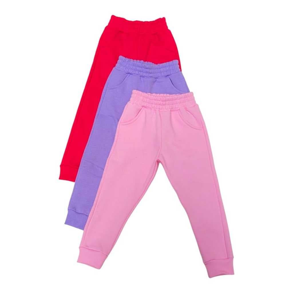 Calça Jogger Infantil Moletom Em Algodão Com Caimento Perfeito E Conforto