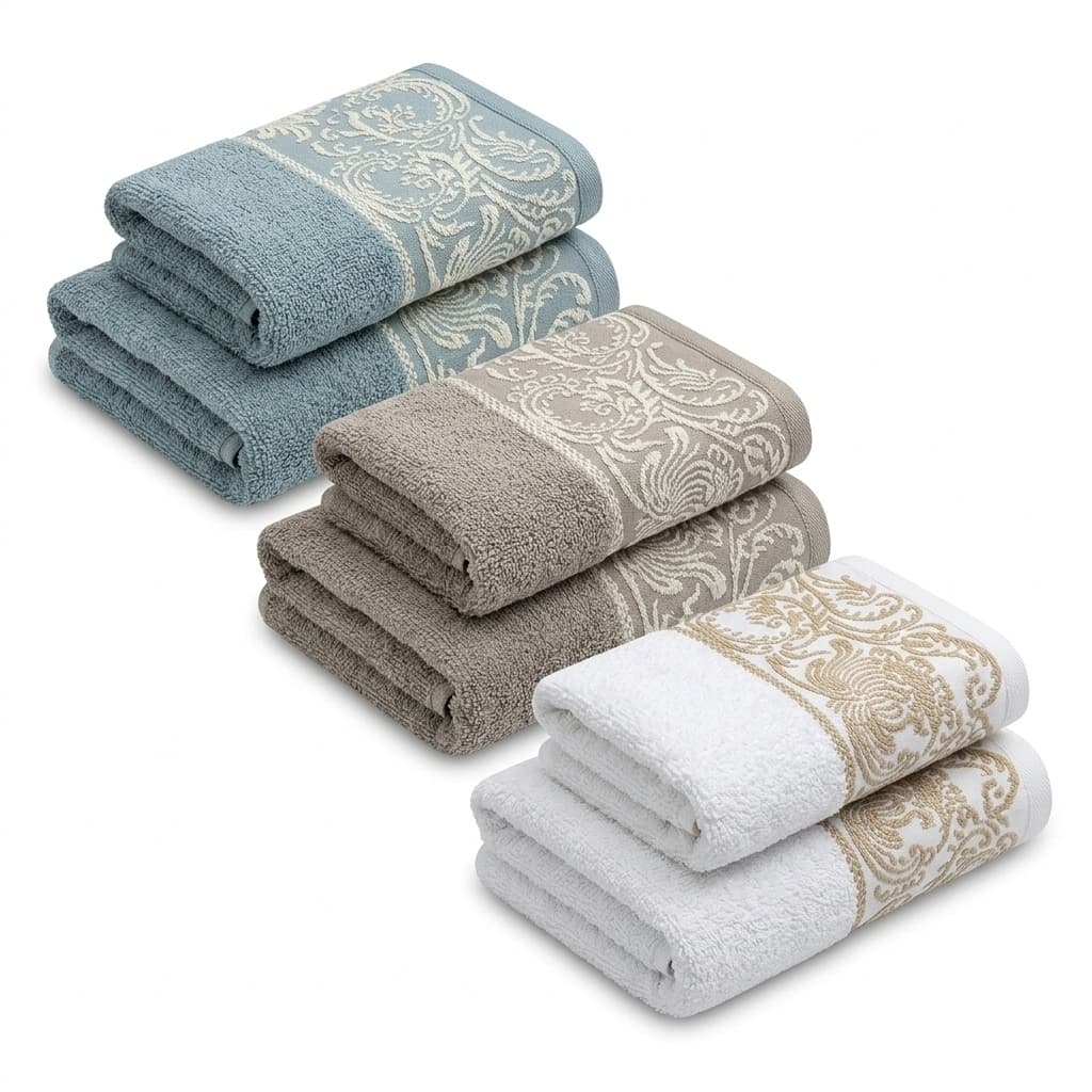 Kit Toalha de Banho + Rosto 100% Algodão Macia Absorvente Felpuda 70x140 Elegante Corttex 450g m²