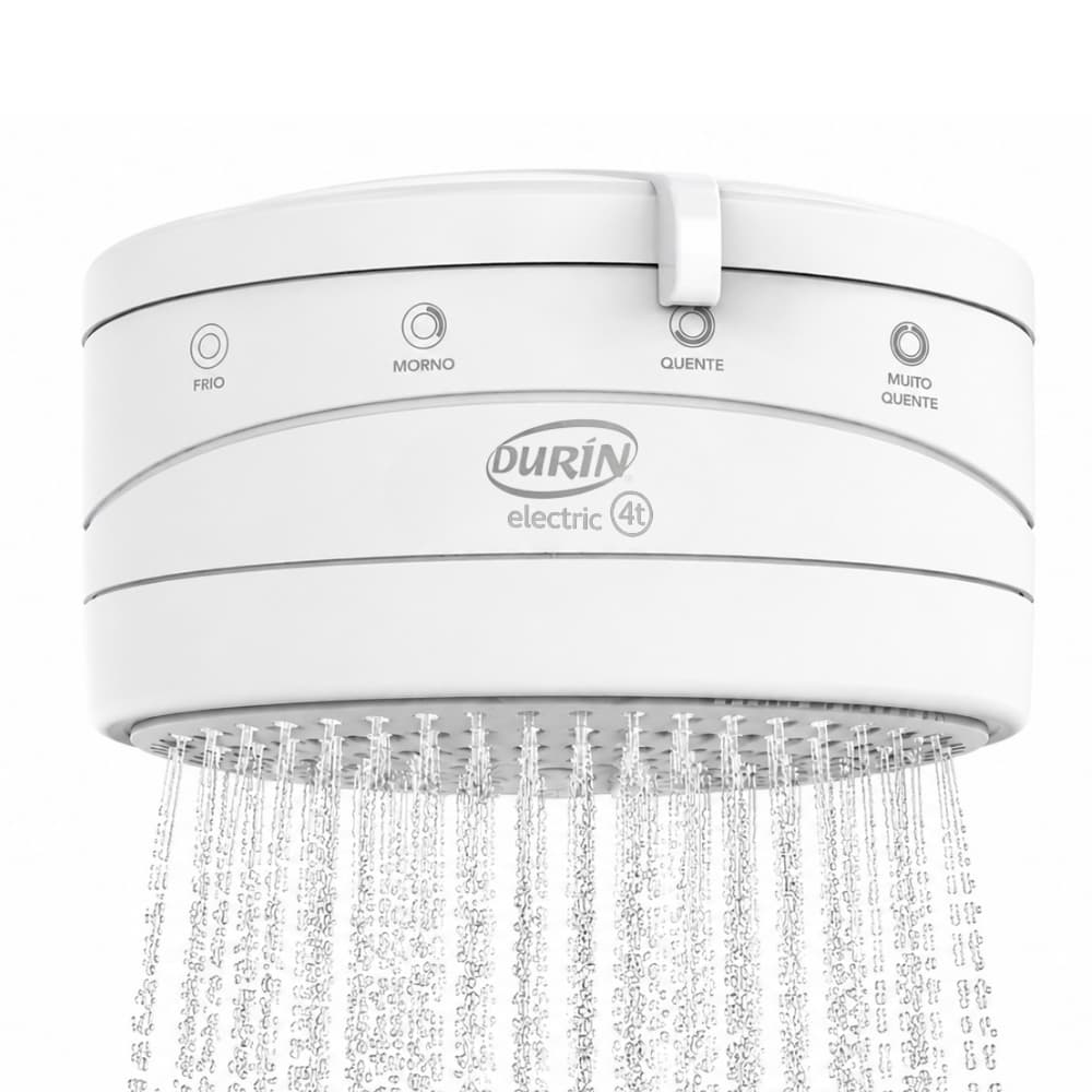 Ducha Chuveiro Elétrico Para Banho 4 Temperaturas 5500W / 127V Branco Durín