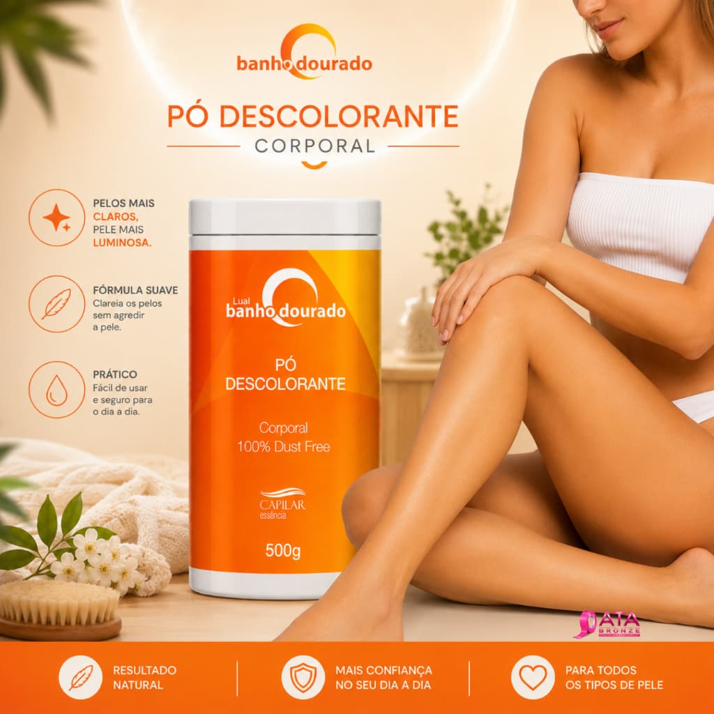 PÓ DESCOLORANTE BANHO DOURADO 500g - CAPILAR ESSÊNCIA