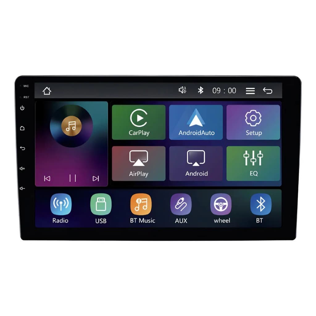 Multimídia Mp5 9' Roadstar Rs9200br Pro Line Carplay Sem Fio Cor Preto