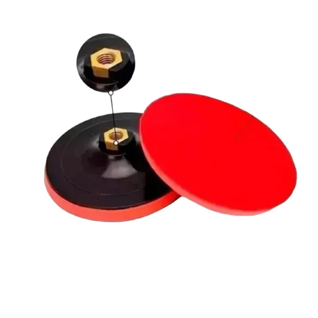 Suporte Para Lixa Boina Com Velcro Boina 100mm Esmerilhadeira Lixadeira