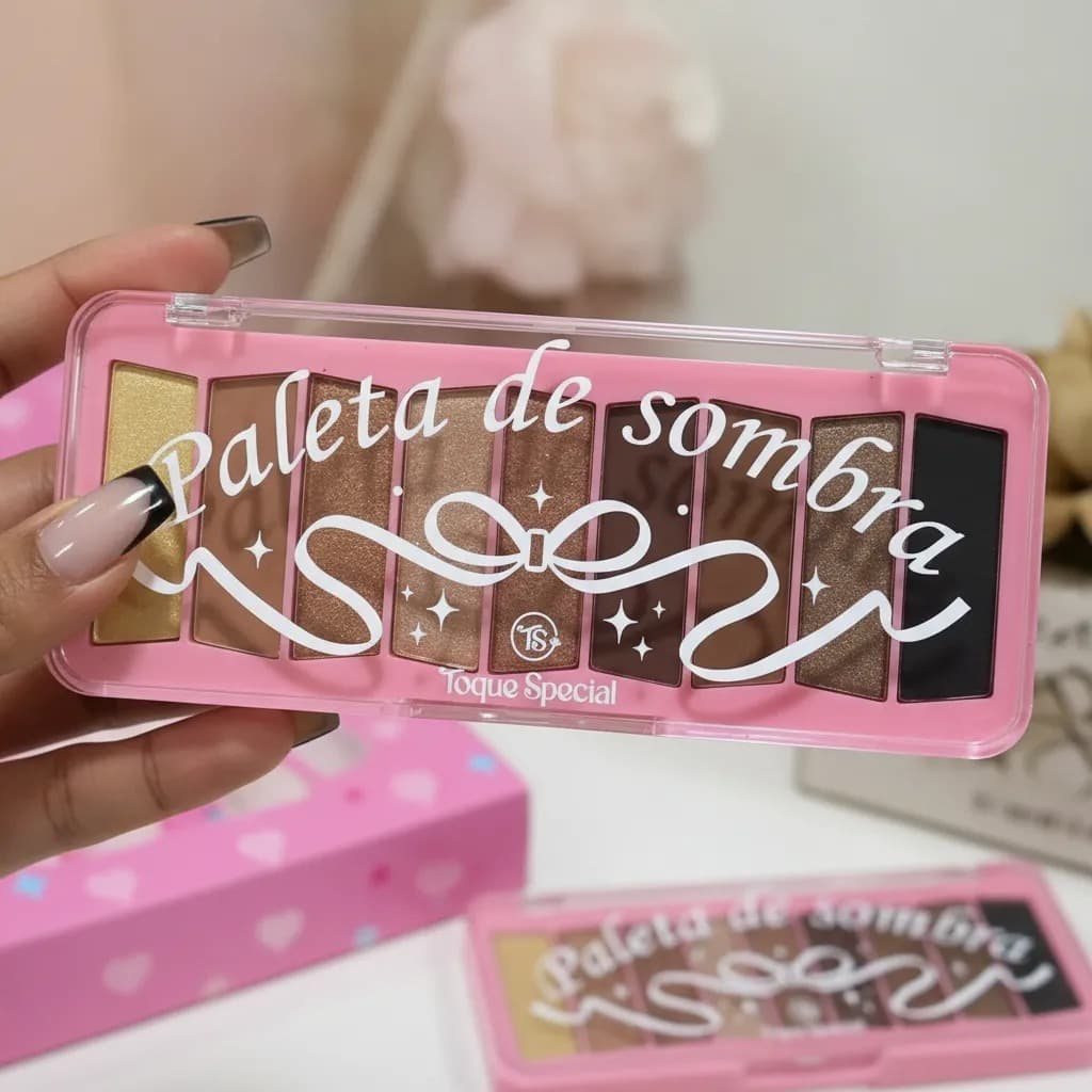 PALETA DE SOMBRAS TOQUE ESPECIAL 9 CORES MATTE OU CINTILANTES