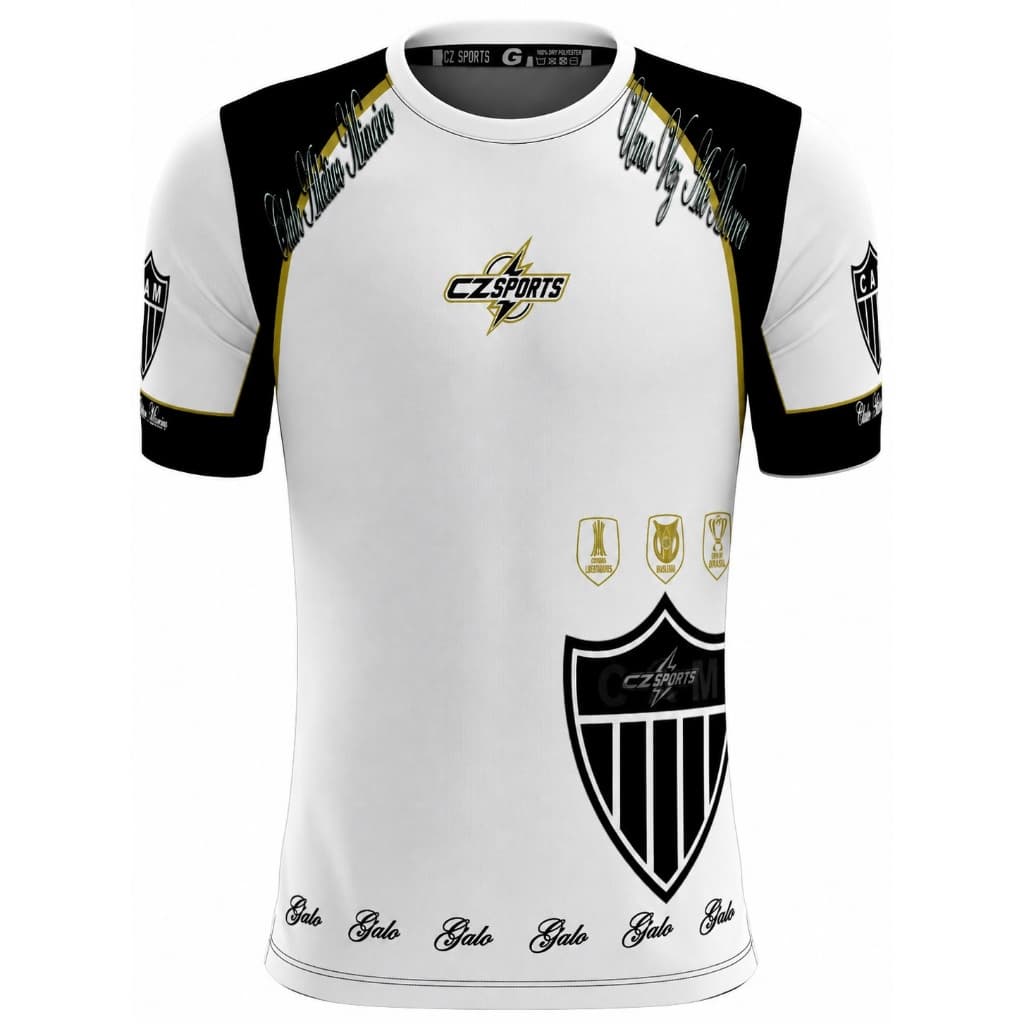 CAMISA FUTEBOL GALO BRANCA DRY FIT CAMISETA atletco TIME CAMISAS TIMES BLUSAS  galao MASSA TREINO