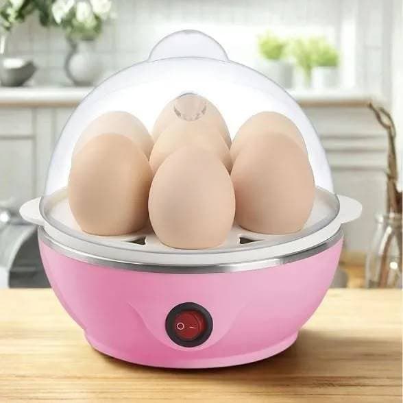 Cozedor de Ovos Elétrico a Vapor Portátil para 7 Ovos Omelete Desligamento Automático 110V/220V