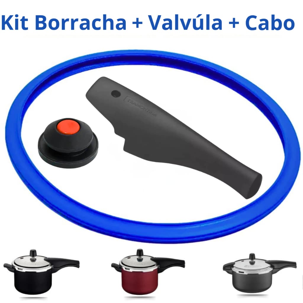 kit Cabo Panela de Pressão Tramontina Vancouver Tampa+Válvula+Borracha