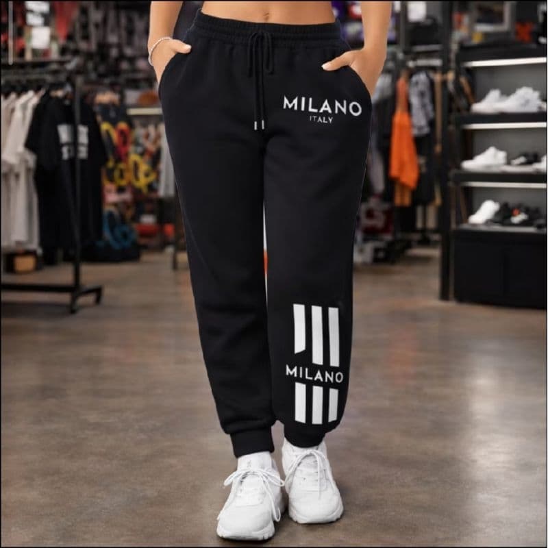 CALÇA DE MOLETOM UNISSEX MILANO ADULTO ALGODÃO CAIMENTO PERFEITO VÁRIAS CORES ENVIO RÁPIDO