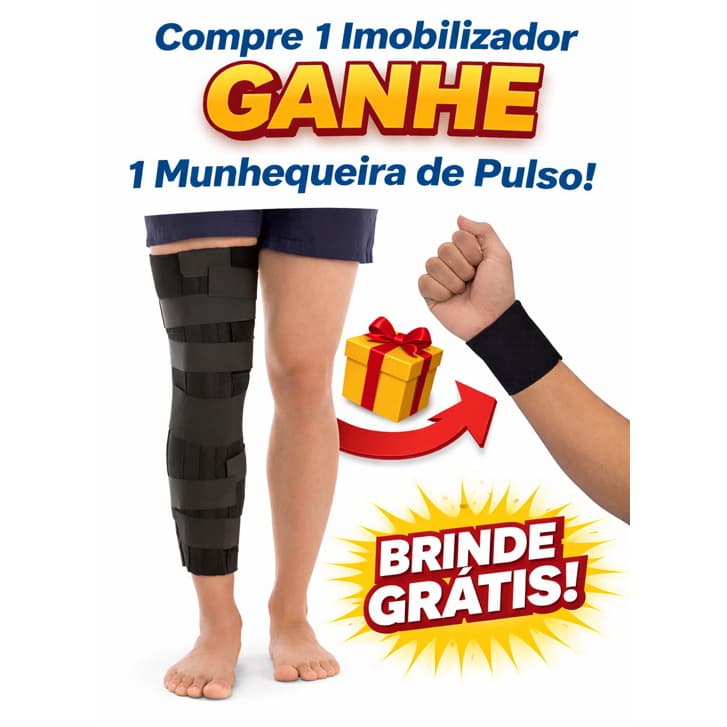 imobilizador de joelho ortopédico brace articulado