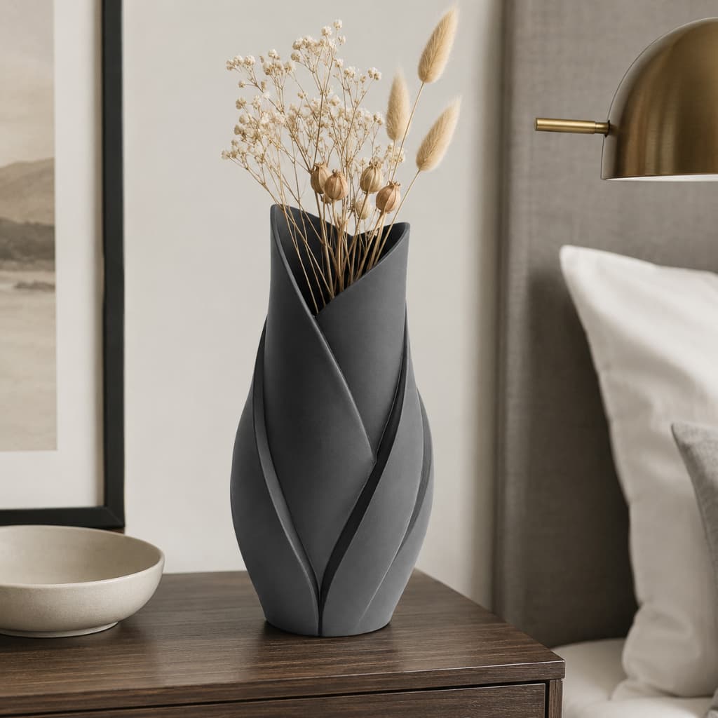 Vaso Flor Tulipa Moderno Decorativo em PLA Design Elegante