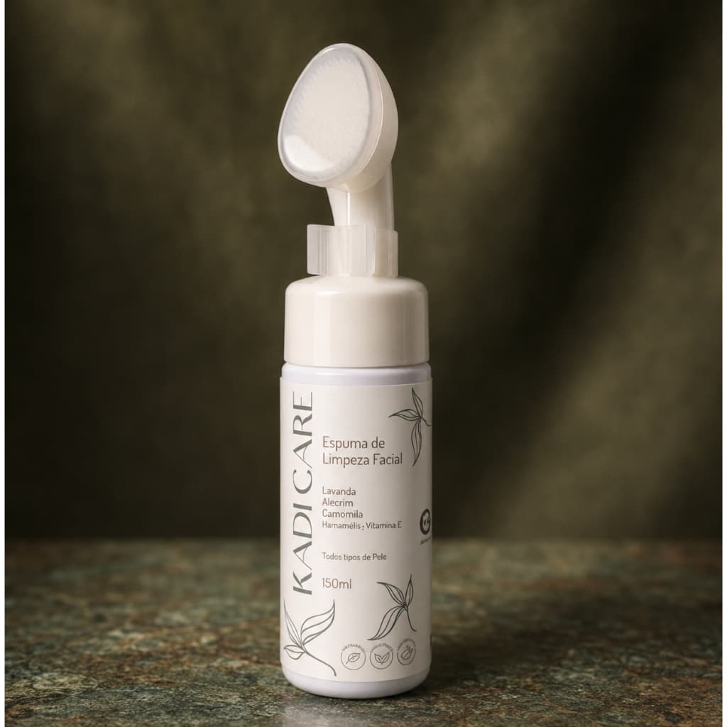 Espuma Facial Natural Limpa Hidrata e Refresca a Pele 150ml Kadi Care