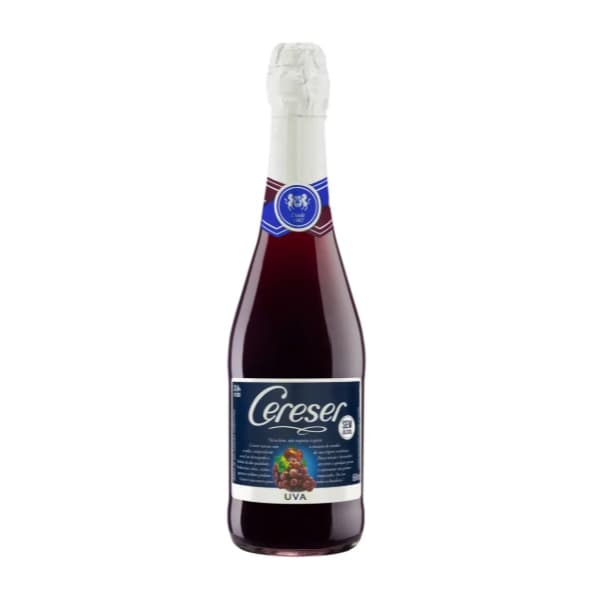 Bebida Gaseificada Zero Álcool Uva Cereser Garrafa 660ml