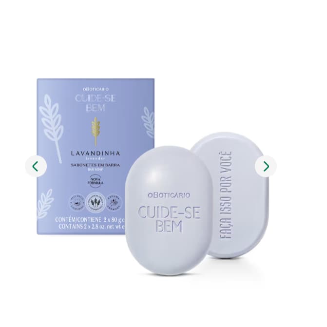Kit Sabonetes em Barra Cuide-se Bem Lavandinha 2x80g