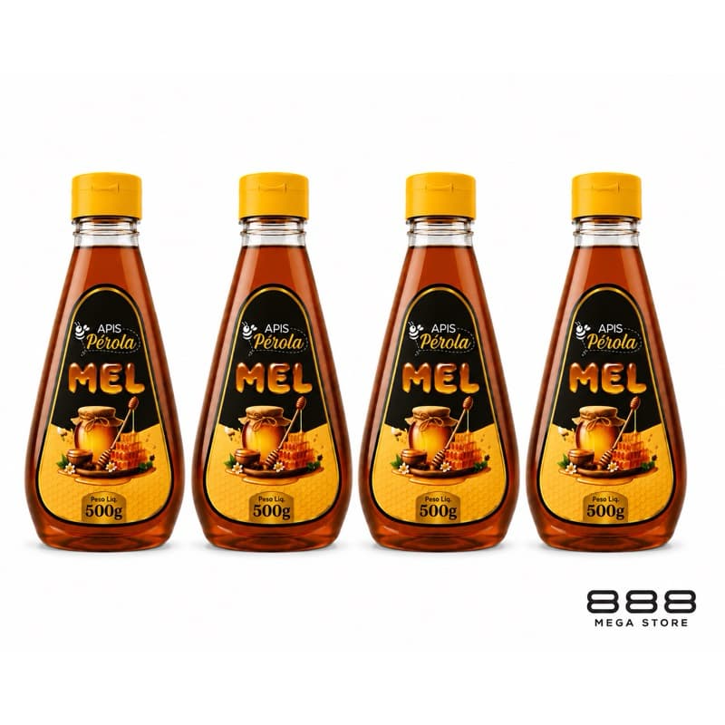 Mel Puro de Abelhas  | 100% Puro Apis Pérola – 500g | Natural | Ilhas do Rio Paraná
