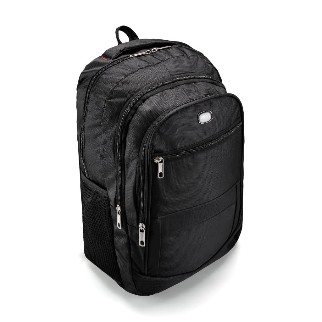 Mochila Preta Com Bolso Para Notebook E Vários Compartimentos Trabalho Escola