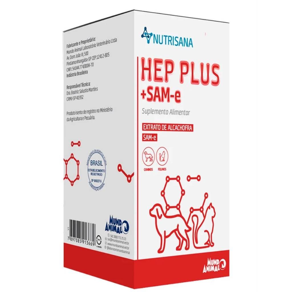Suplemento Vitamínico Hep Plus 30 Comprimidos Nutrisana Suplemento Gato Cachorro