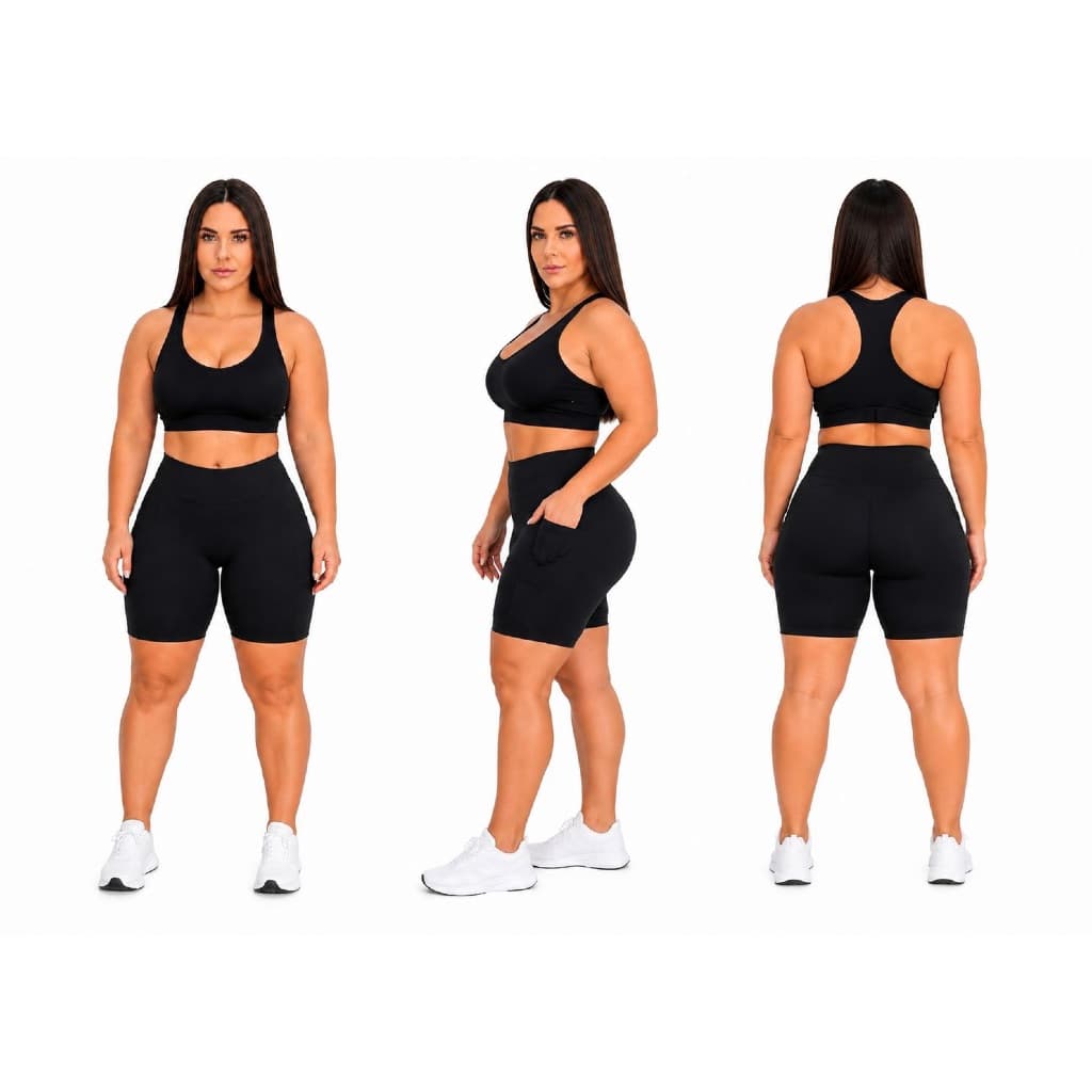 Shorts legging com Bolso | cós alto | academia | Zero transparência | dia a dia | Supléx Premium