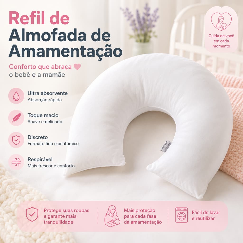 Enchimento Fibra Siliconada Para Almofada de Amamentação
