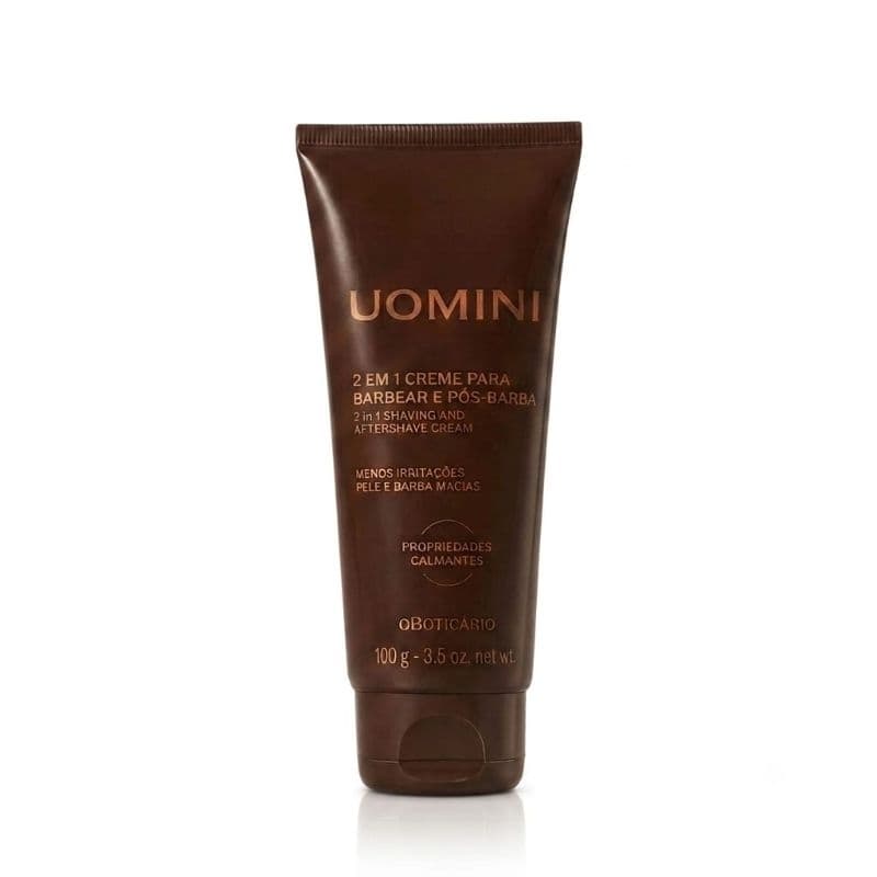 Creme Para Barbear e Pós Barba 2 em 1 Uomini 100g