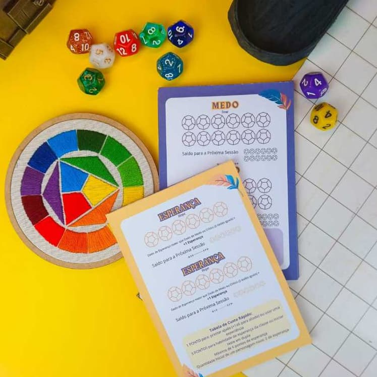 Dupla de Blocos para RPG - Medo e esperança