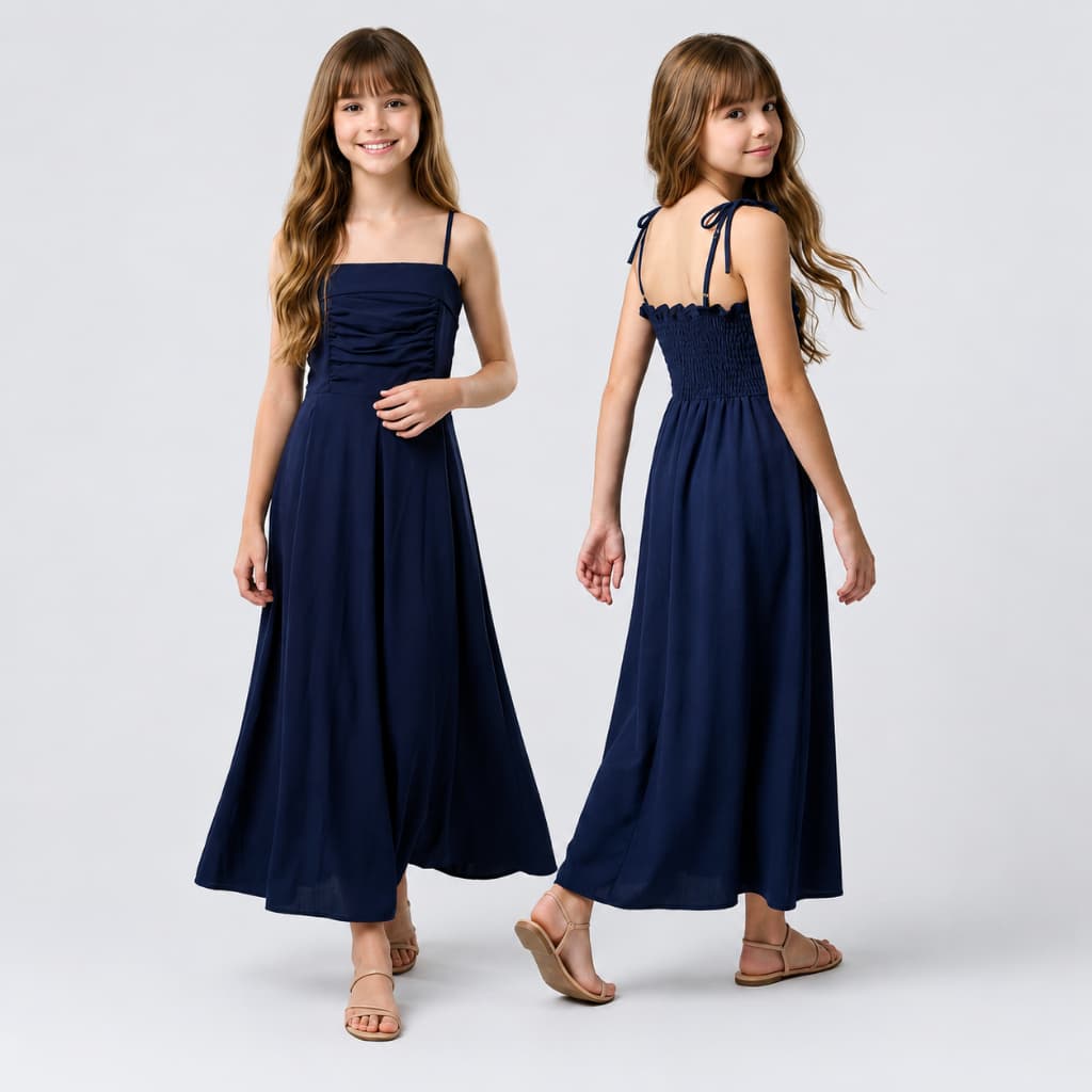 Vestido Longo Vestido Juvenil Menina Vestido Infantil Vestido Soltinho Vestido Elegante Vestido Delicado