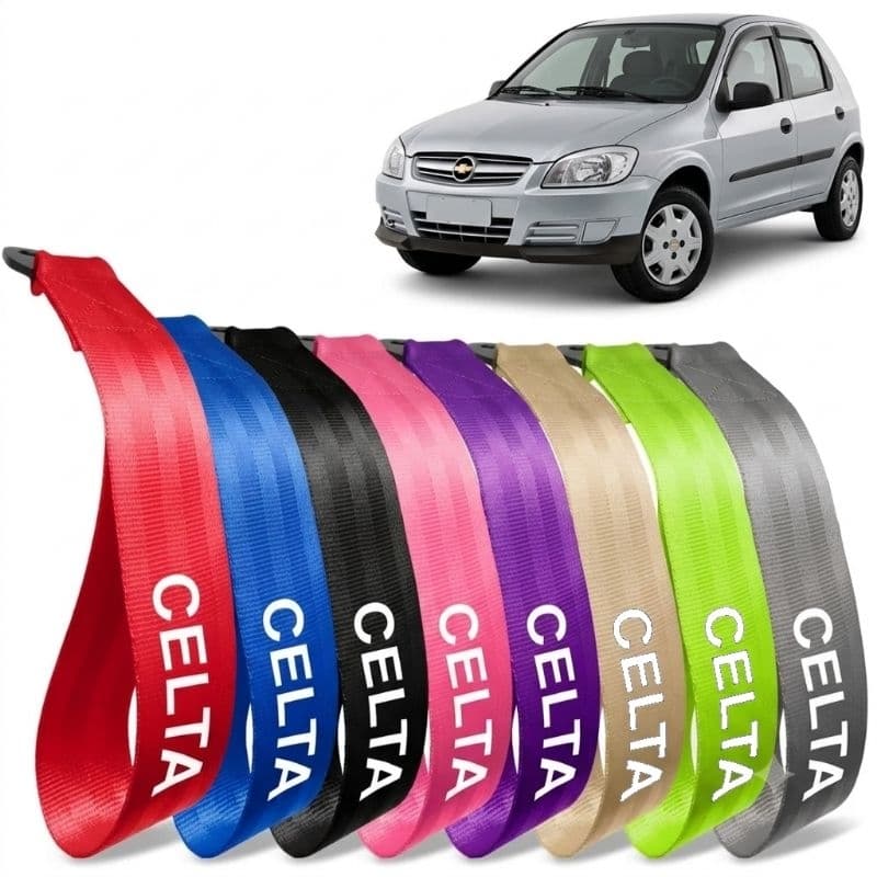Tow Strap Hook Racing Fita Cinta De Reboque CELTA GM Chevrolet Engate