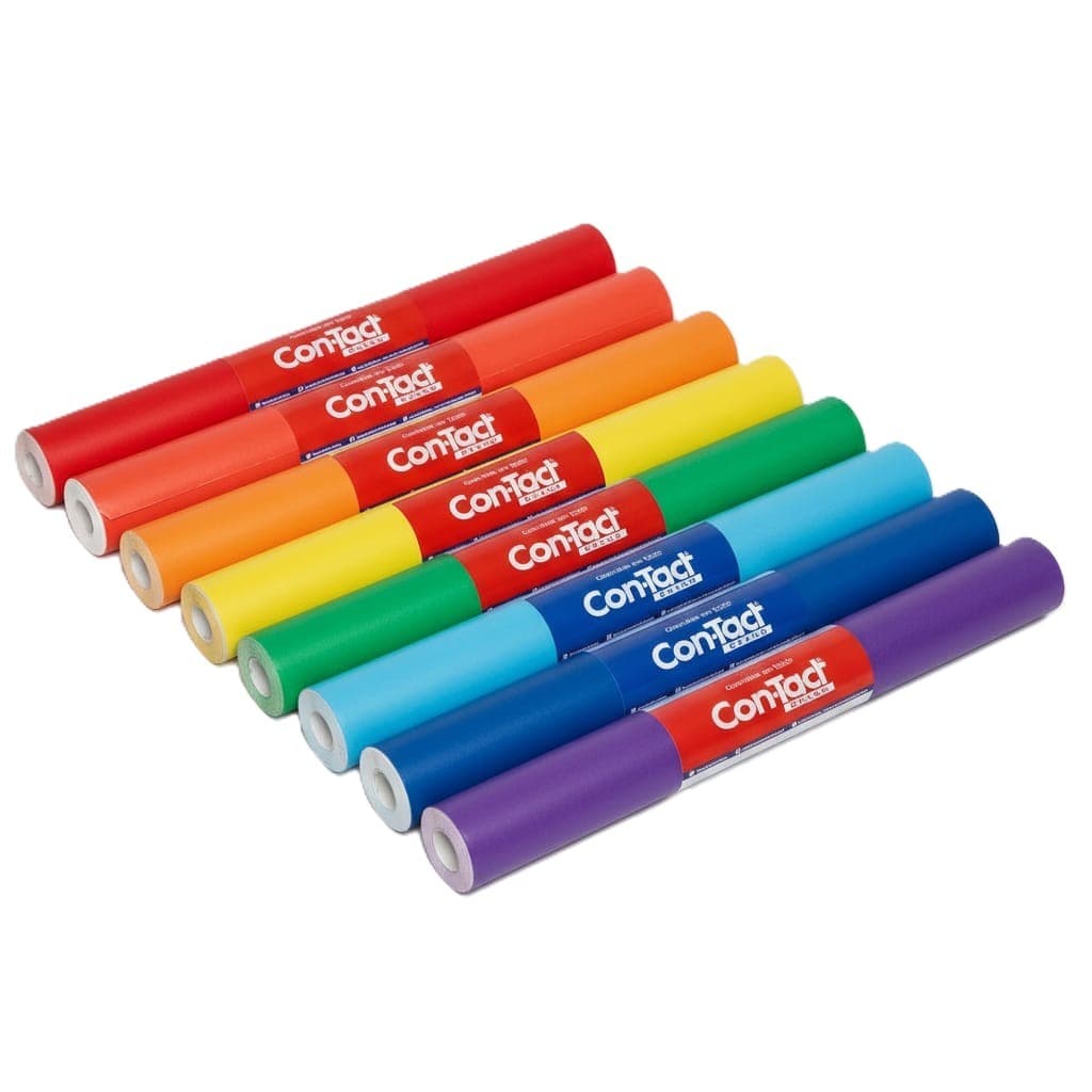 Papel Adesivo Contact Colorido Fosco Opaco Lavável Diversos 45 Cm X 5 Mts