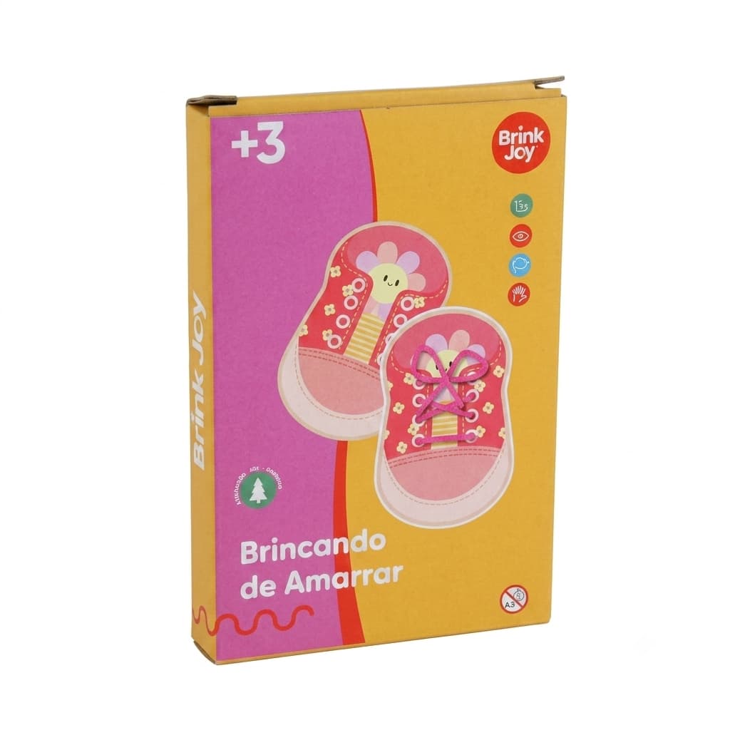 👟 Brinquedo Educativo de Madeira: Aprender a Amarrar Cadarço ✨