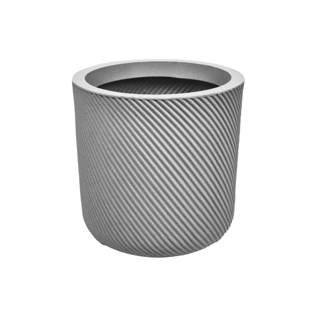 Vaso de Plantas Cilindro Decorativo Polietileno Texturizado Para Casa Sala Jardim Varanda P