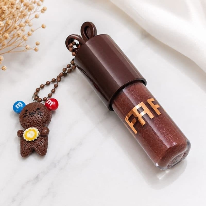 ✨ Gloss Labial Chaveiro Ursinho Chocolate | Brilho Labial Hidratante | Presente Feminino | gloss de chocolate