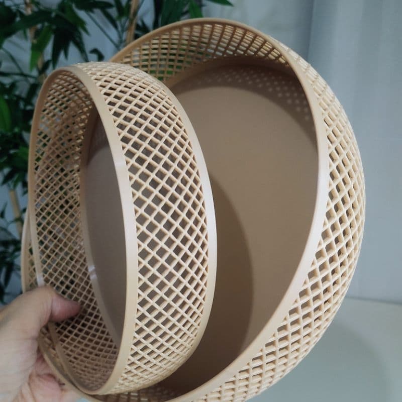 Fruteira Decorativa Bowl Organizador Vazado Multiuso Tigela Porta-Trecos design de interiores vazado moderno 18cm e 23cm