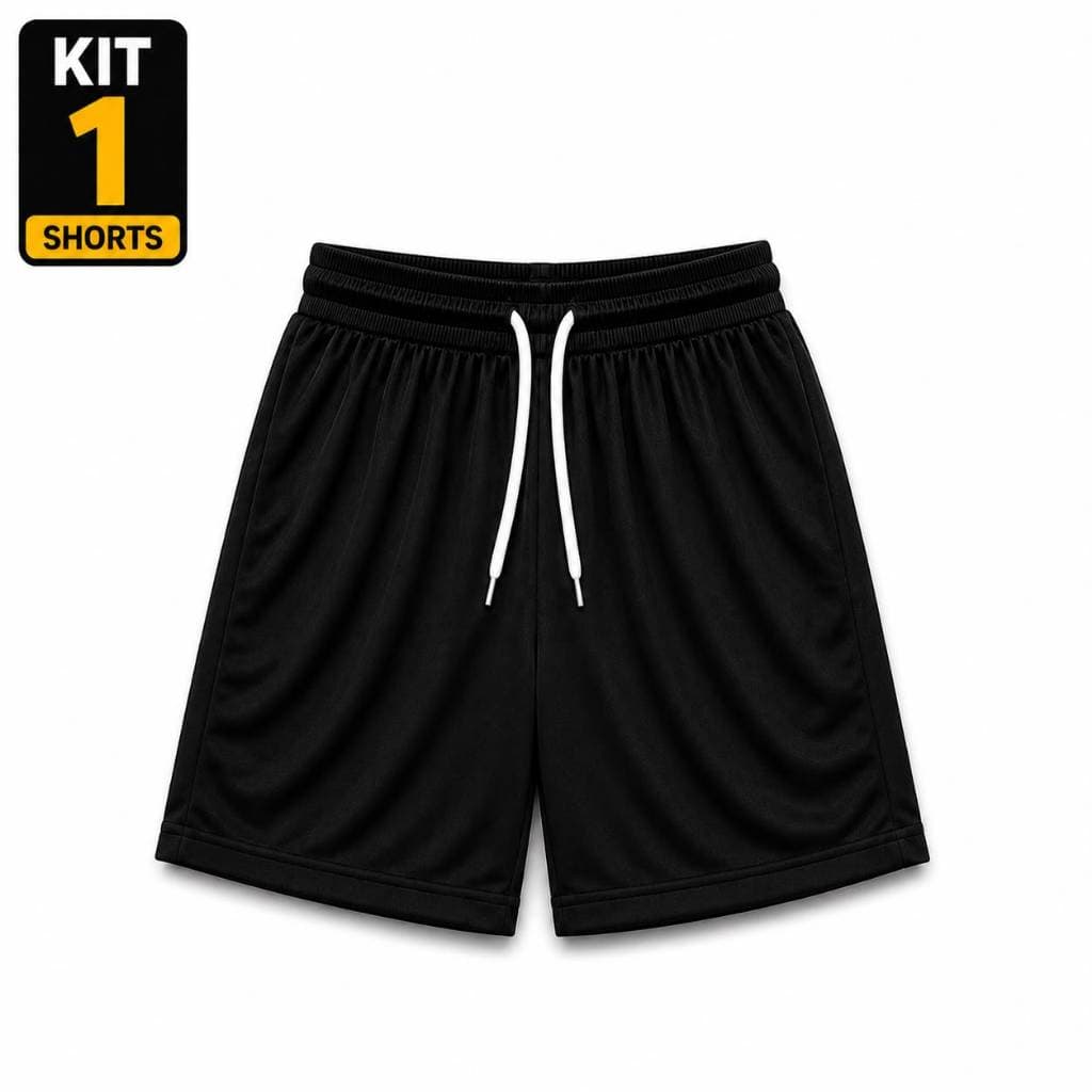 Kit 1 Bermuda Masculina Esportiva Academia Futebol Corrida