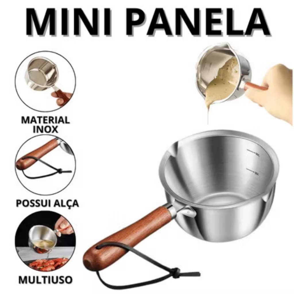 Panela De Leite/Café/Chocolate/Óleo Inox De Aço Inoxidável Acessórios De Cozinha Multifuncional