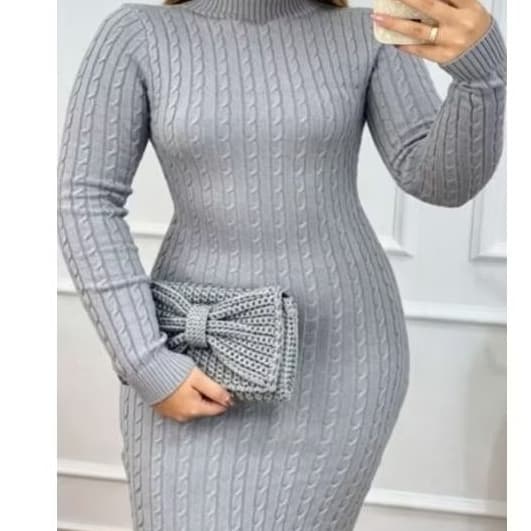 vestido trançado Chris