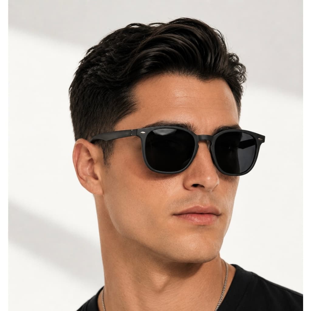 Óculos De Sol Hexagonal Unissex Premium Proteção Uv400