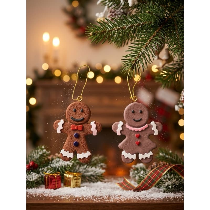 Enfeite de Natal/ enfeite para árvore de natal/ kit enfeite/ enfeite do biscoito do sherek/ boneco de gengibre