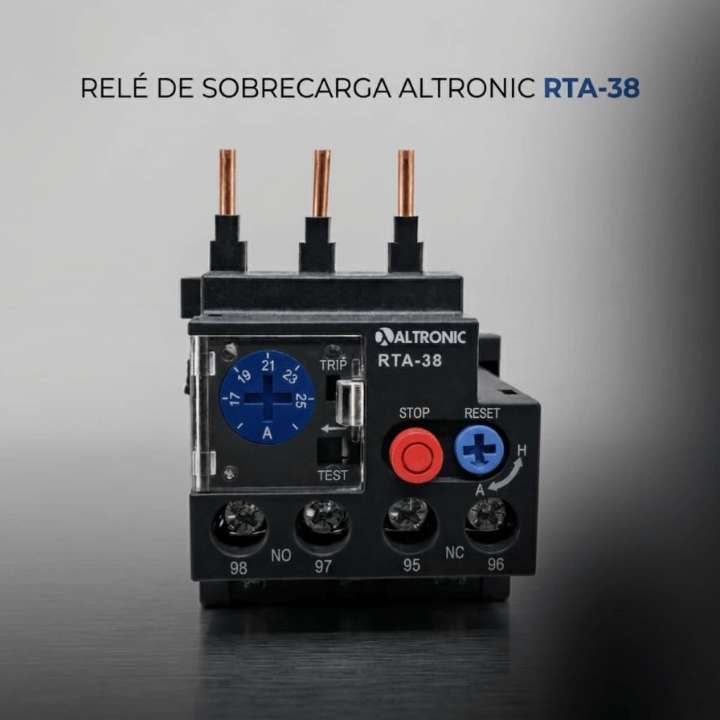 Relé Térmico Altronic 17 a 25A Controle Confiável RTA-38
