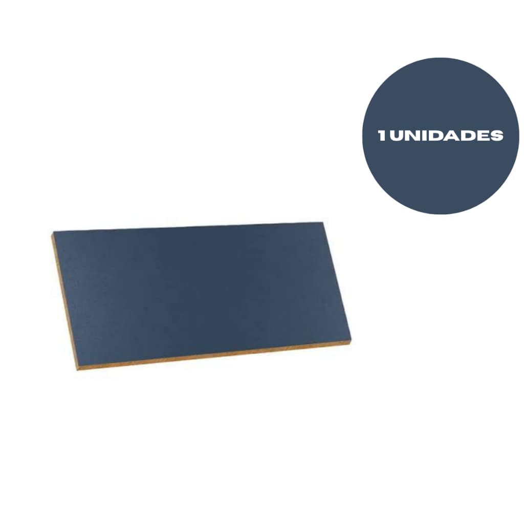 Chapa Azul 80 x 50 MDF 15mm com Bordas Fitadas Placa para Prateleira, Tampo de Mesa e Painel Duratex