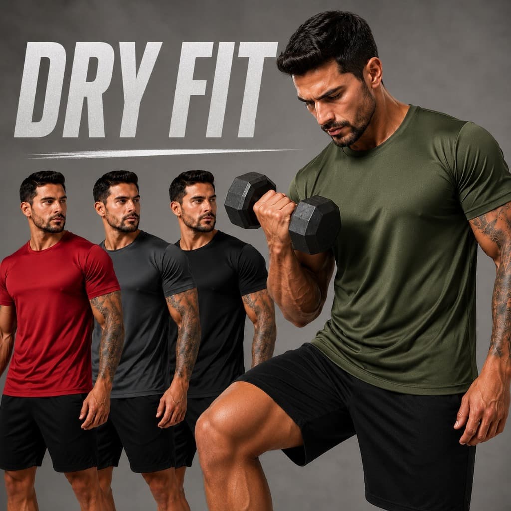 Camisetas Masculina Dry Fit Treino Academia Musculação Esportes Exercícios Lisa Basica Manga Curta
