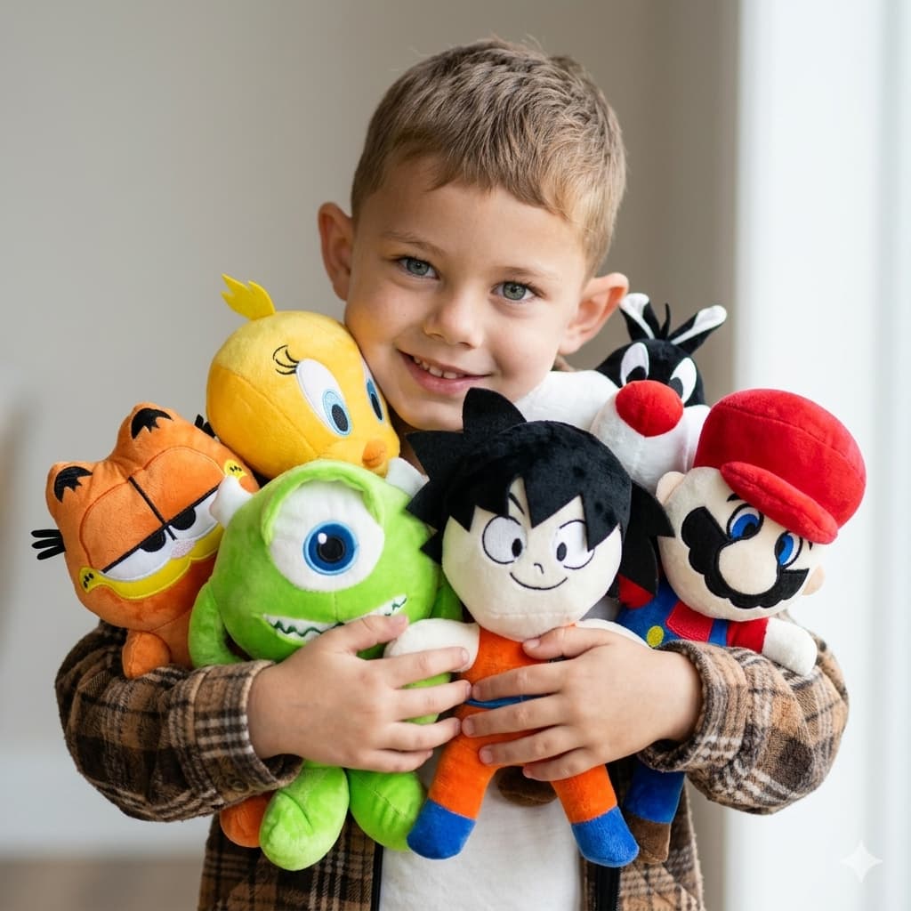Pelúcias de Personagens Variados – Escolha o Modelo