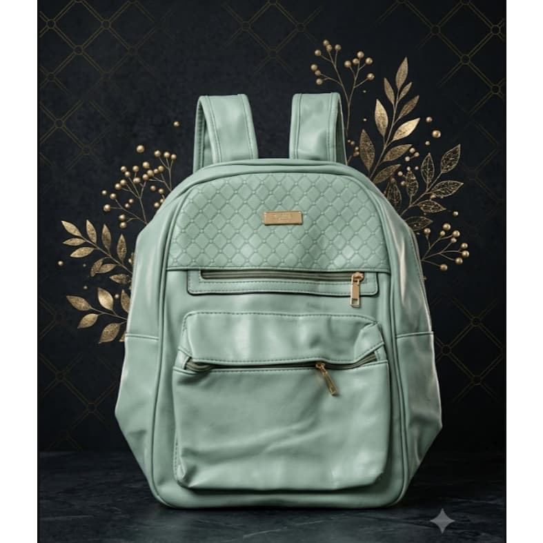 Mochila Feminina Casual | Leve, Espaçosa, Moderna com Bolsos Frontais | Ideal para Trabalho, Faculdade e Via