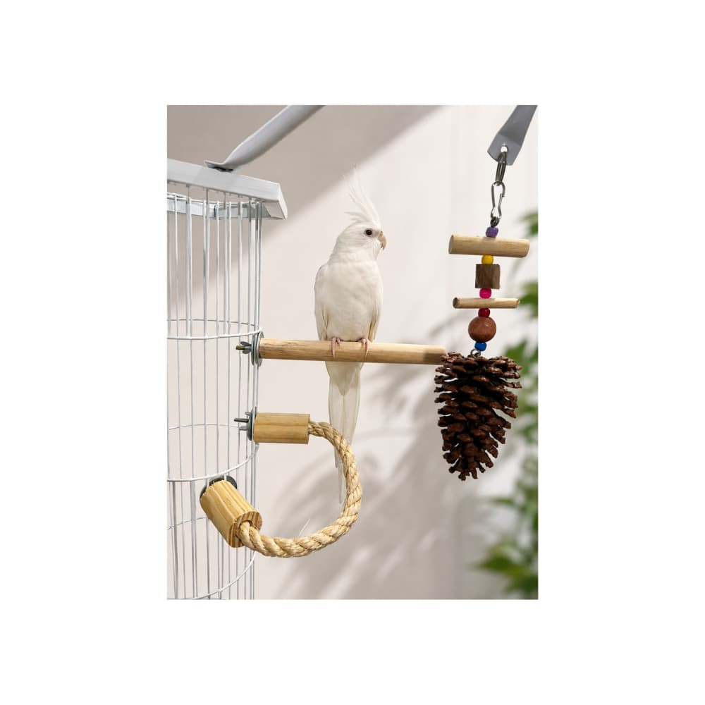 Poliero Comum M + Penduricalho Pinha + Sisal 30 cm