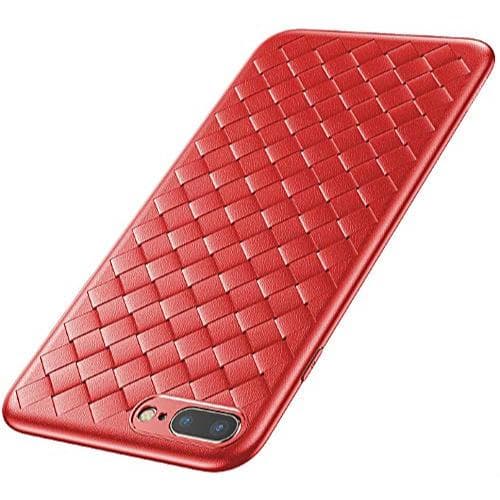 Capinha celular iPhone 7 Plus / 8 Plus Baseus Weaving Vermelha - WIAPIPH8P-BV09