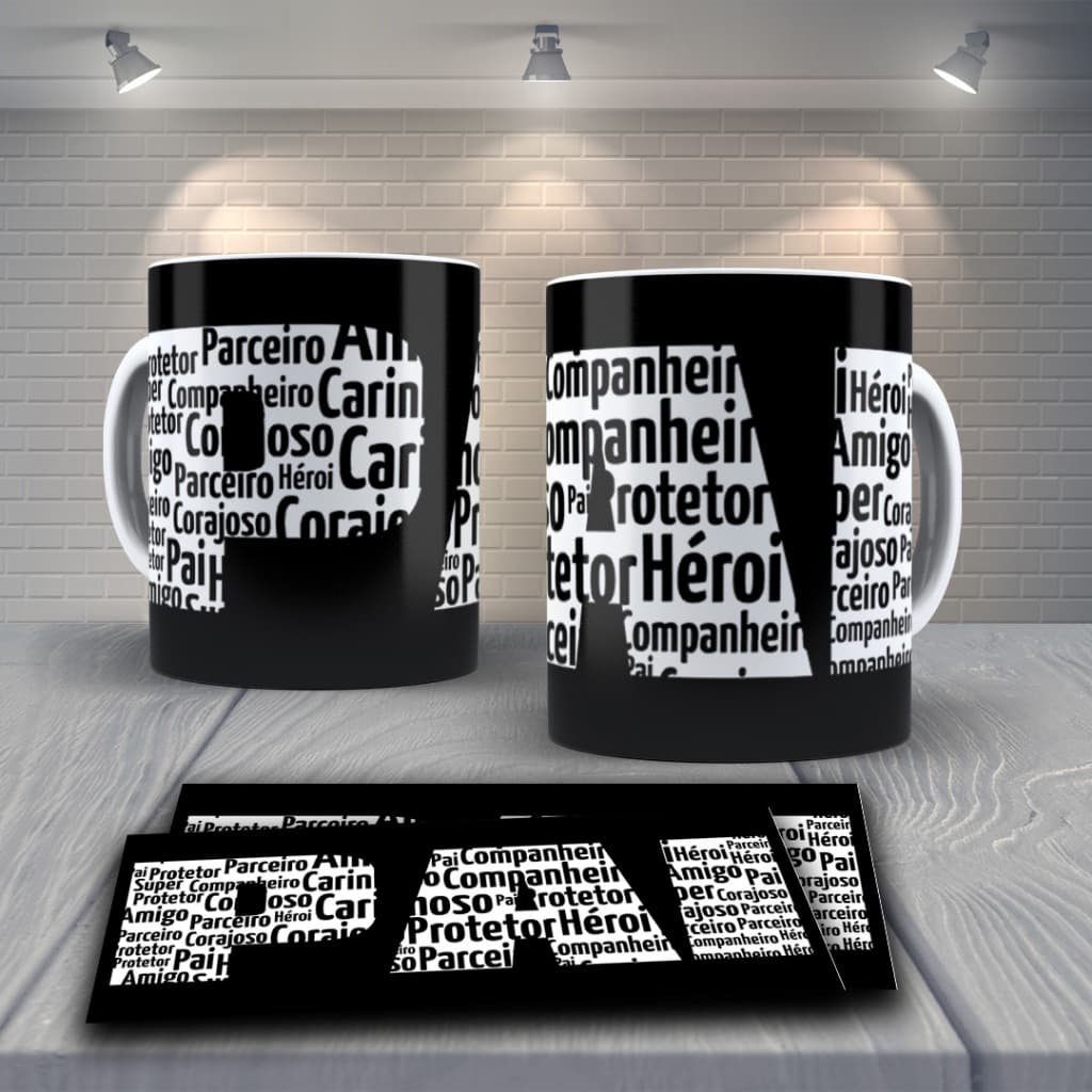 Caneca dia do pais/presente para pai/caneca criativa/caneca exclusiva/presente personalizado