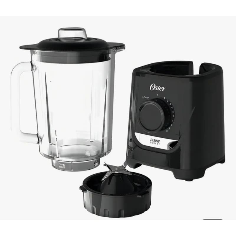 Liquidificador Oster Jarra de Vidro 2,2 Litros Preto 1250W 127V OLIQ520-127