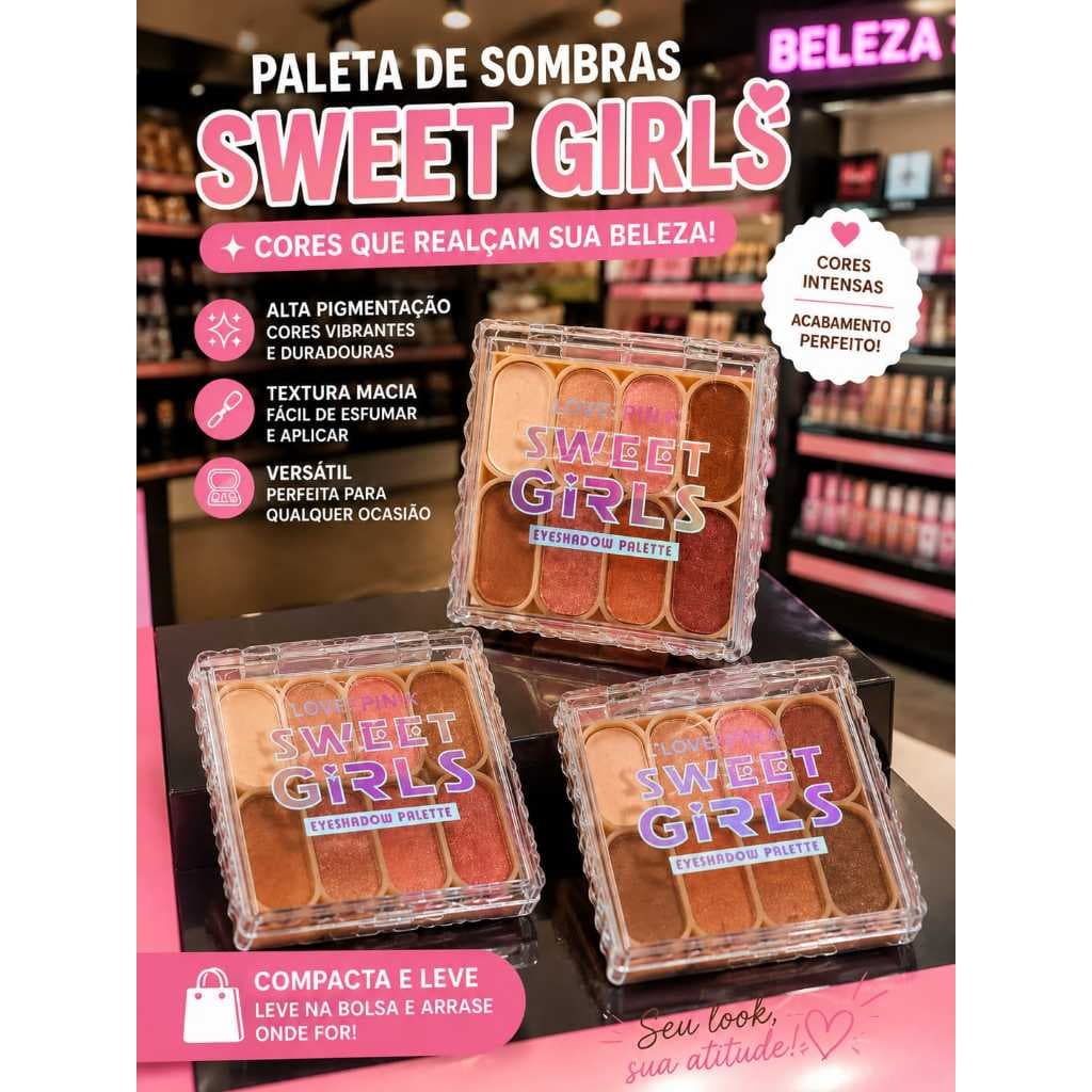paleta de cores love rain com 8 cores