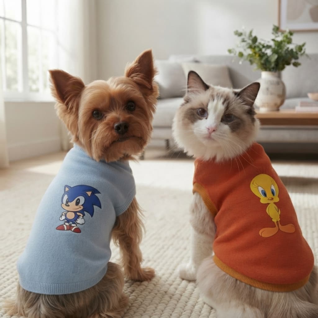 Blusa Pet Blusinha Roupa para Cachorro e Gato de Malha Macho