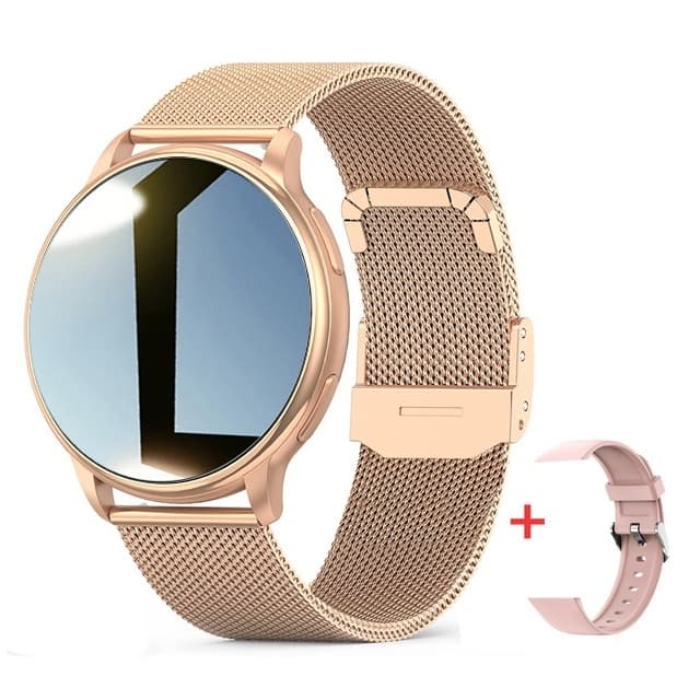 Relógio Inteligente Feminino , Tela Sensível ao Toque, À Prova D'Água, Fitness, Chamada, Presente Feminino Android IOS