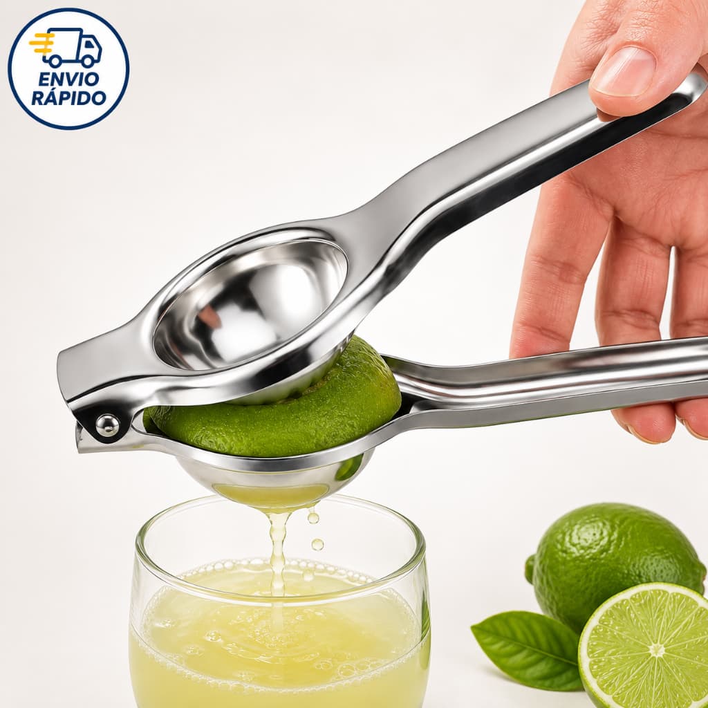 Espremedor de limão em Inox Extrai Mais Suco Sem Sementes